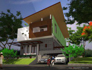 Rumah modern pak dedy di bandung